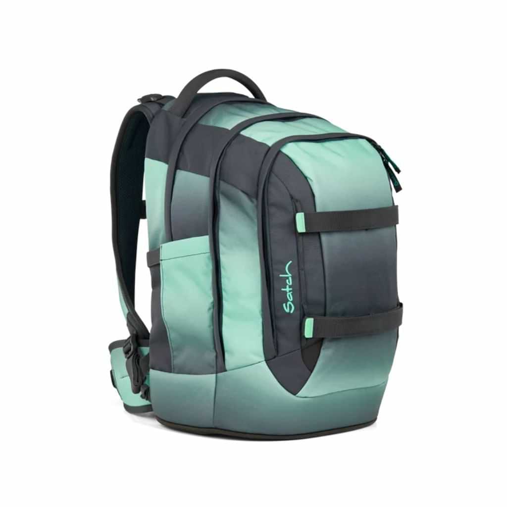 Zaino Satch Pack Gradient Mint nero e verde oliva con triangoli gialli - foto 1