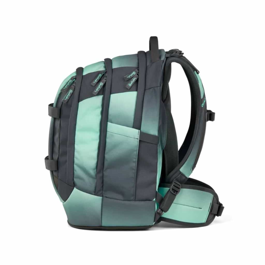 Zaino Satch Pack Gradient Mint nero e verde oliva con triangoli gialli - foto 5