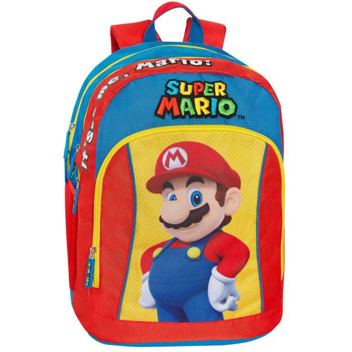 Zaino Scuola SuperMario 3 Scomparti - Spazioso e Personalizzato - Quiscuola