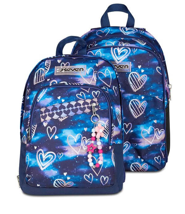 Zaino Seven Dual Detach Gloomy Heart – 2 in 1 con Porta PC e Organizer - Quiscuola.it – Zaini, Astucci e Diari Scuola