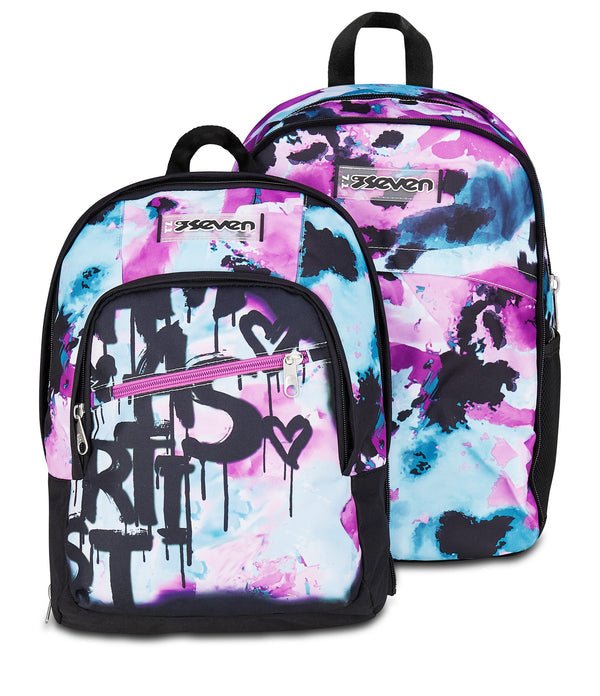 Zaino Seven Dual Detach Quick Graffiti Girl – 2 in 1 con Porta PC - Quiscuola.it – Zaini, Astucci e Diari Scuola