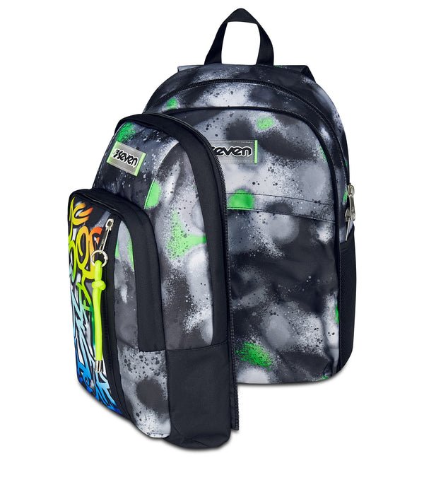 Zaino Seven Dual Detach Sprint Paint Boy – 2 in 1 con Porta PC e Organizer - Quiscuola.it – Zaini, Astucci e Diari Scuola
