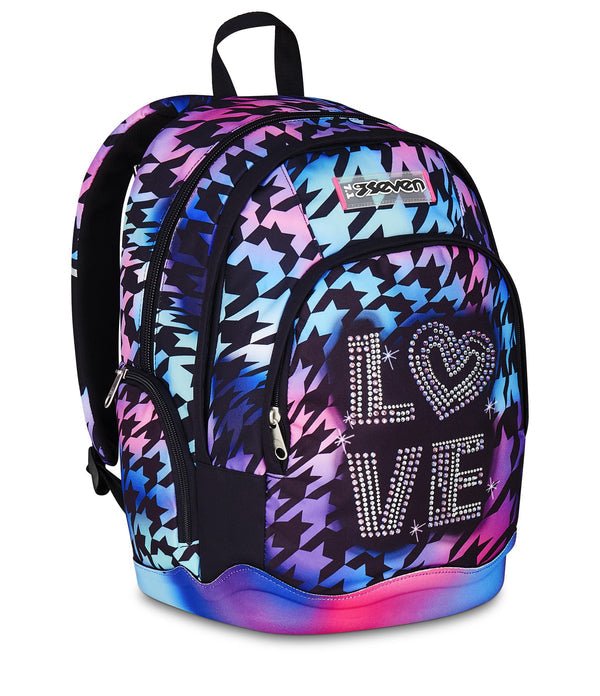 Zaino Seven Dual Glow Love – Doppio Scomparto, Porta PC e Fondo Preformato - Quiscuola.it – Zaini, Astucci e Diari Scuola