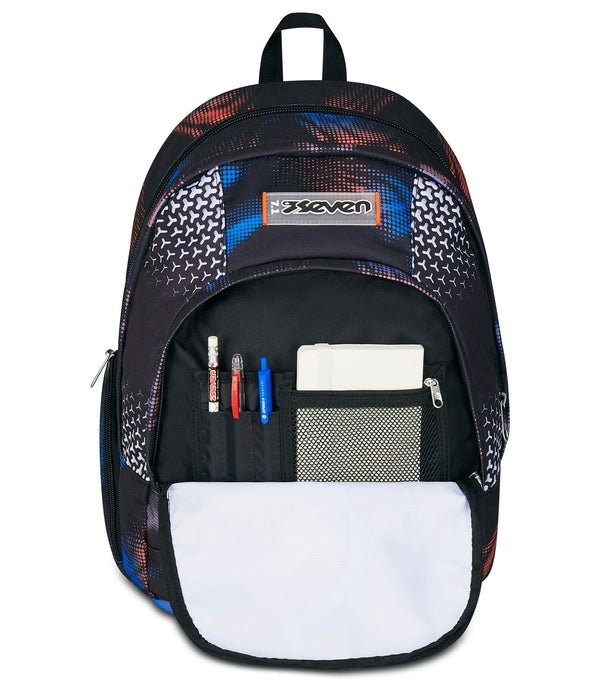 Zaino Seven Dual Optical Shade Boy – Doppio Scomparto, Porta PC e Fondo 3D - Quiscuola.it – Zaini, Astucci e Diari Scuola