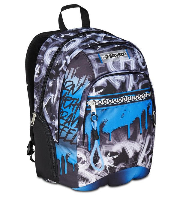 Zaino Seven Dual Quick Graffiti Boy – Fondo 3D, Porta PC e Organizer - Quiscuola.it – Zaini, Astucci e Diari Scuola