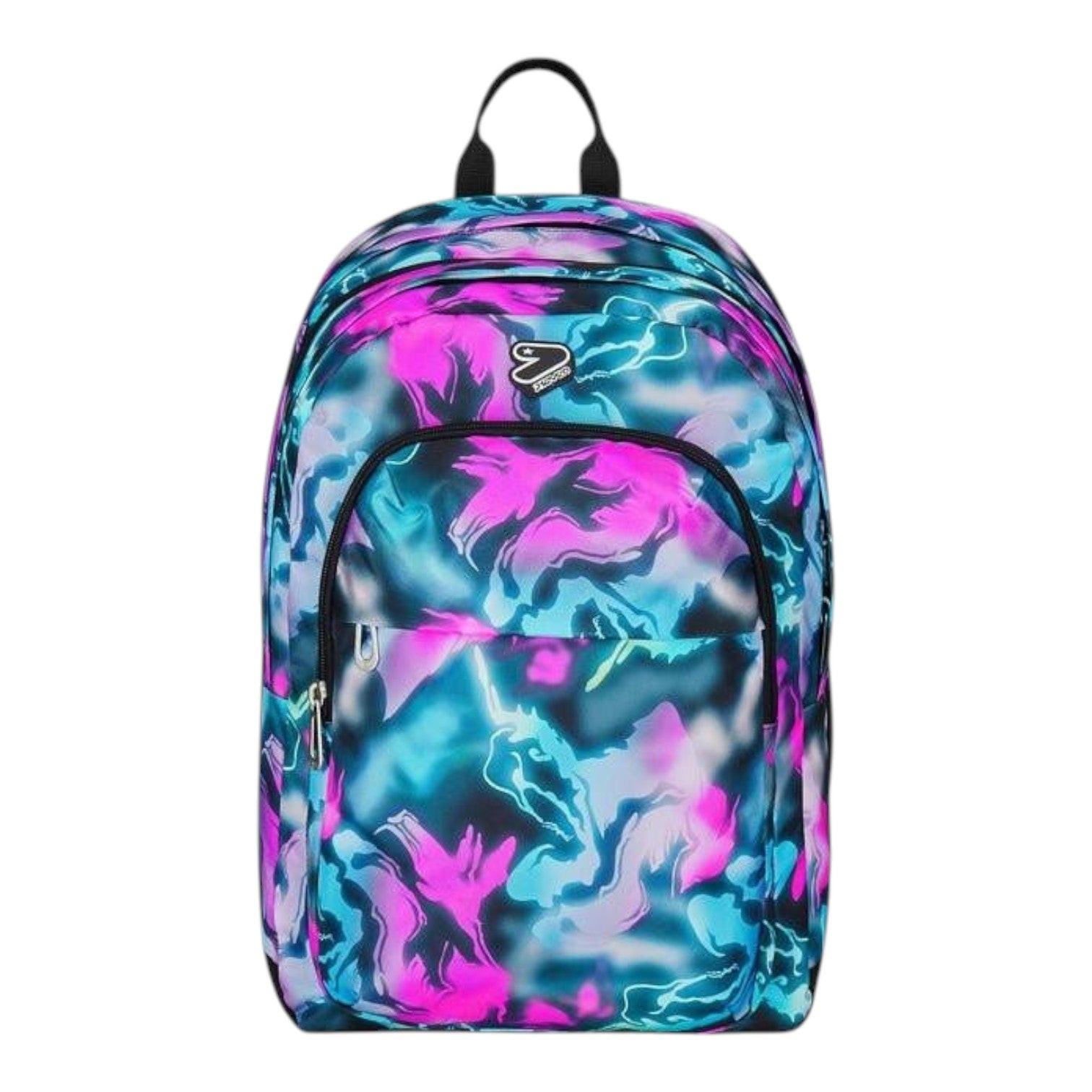 Seven The Double Pro XXL Detach Blu e Fuxia Zaino 3 in 1 34L.