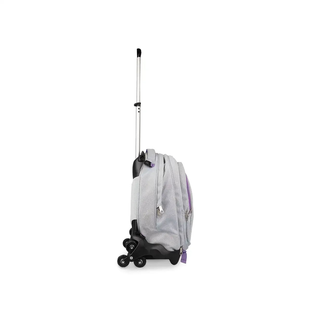 Zaino trolley scuola Glitter Colourbook lilla 35 L con zainetto staccabile - foto 3